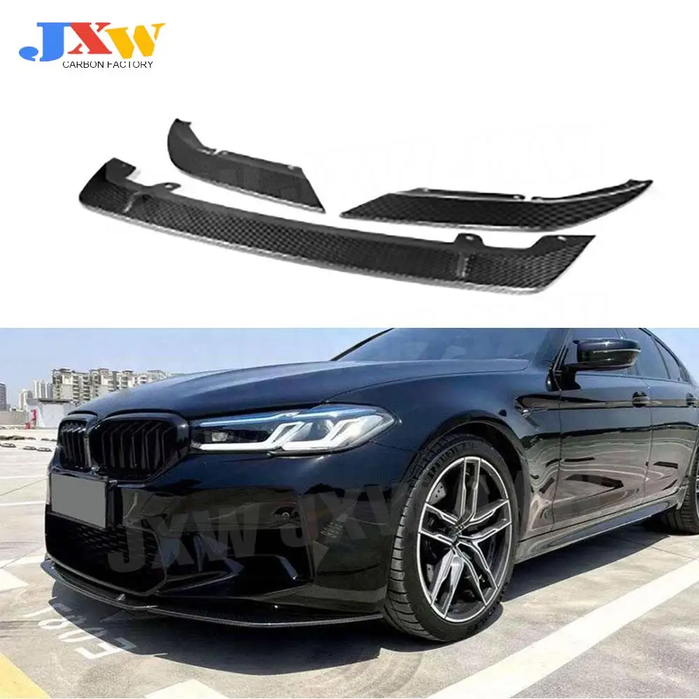 

Dry Carbon Fiber Front Bumper Lip Chin Spoiler Splitters for BMW 5 SeriesF90 M5 Competition 2021+FRP Car Styling