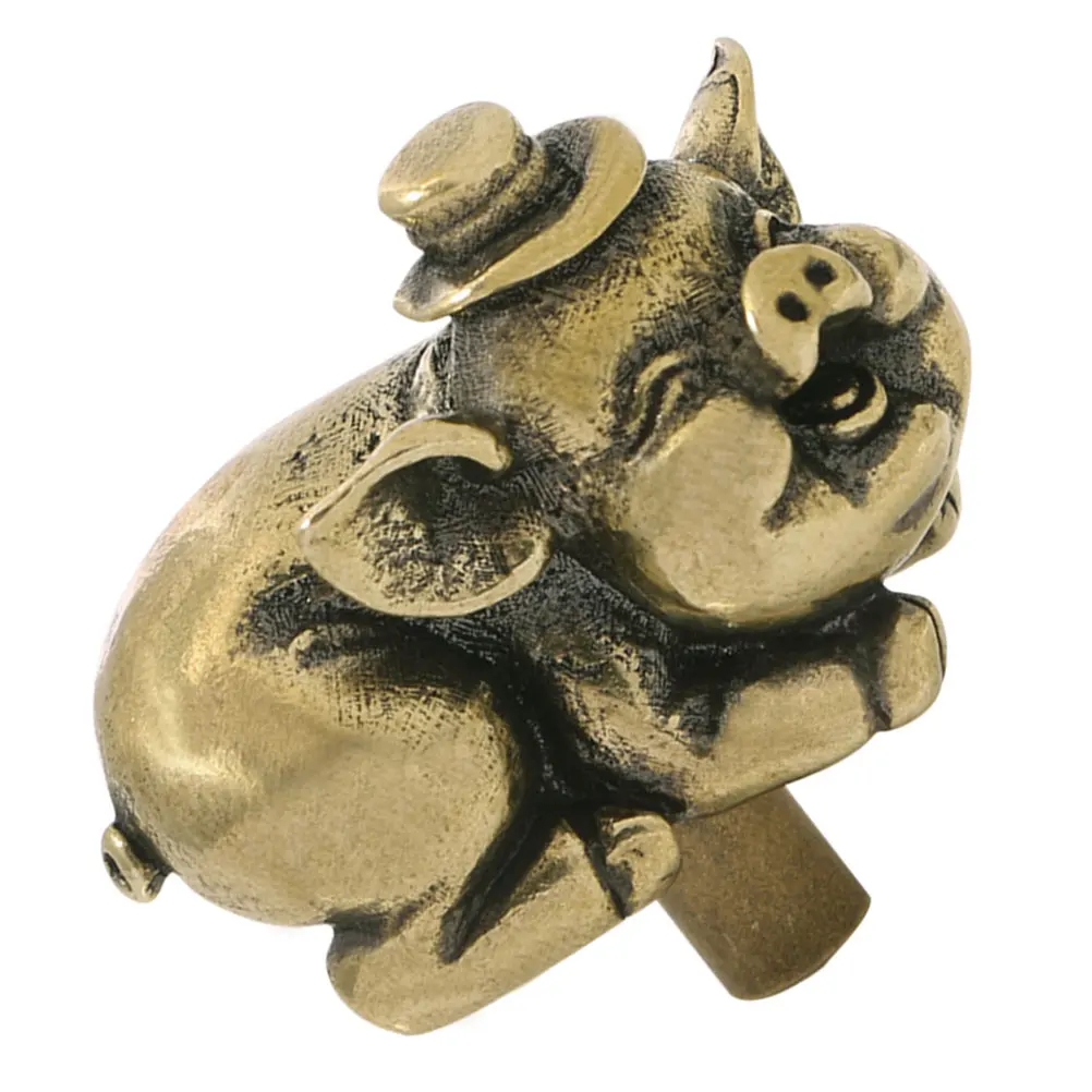 

Brass Pig Dresser Drawer Cabinet Dresser Handles Knobs Hook Pulls Furniture Decor Metal Kitchen Cabinet Door Handles Door