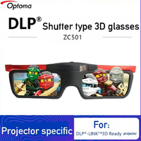 Optoma ZC501 Active Shutter 3D Glasses Rechargeable DLP Link Compatible 3D Eyewear for BenQ Acer JmGo XGIMI Projectors