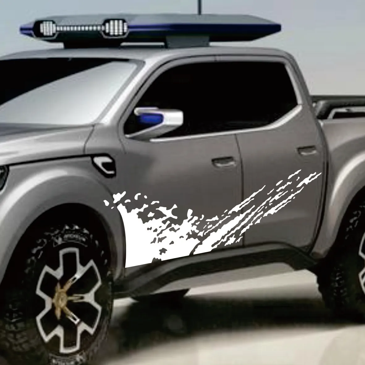 

For Renault Duster Oroch Pickup Door Side Stickers | Truck Graphics Splash Grunge Decor Decals | Trunk Vinyl Covers | Auto Acces