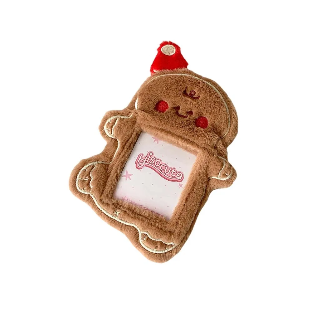 

With Keychain Plush Photocard Holder Korean Style Christmas Tree Cartoon Card Cover Cartoon ID Card Cover Idol Photo Sleeve