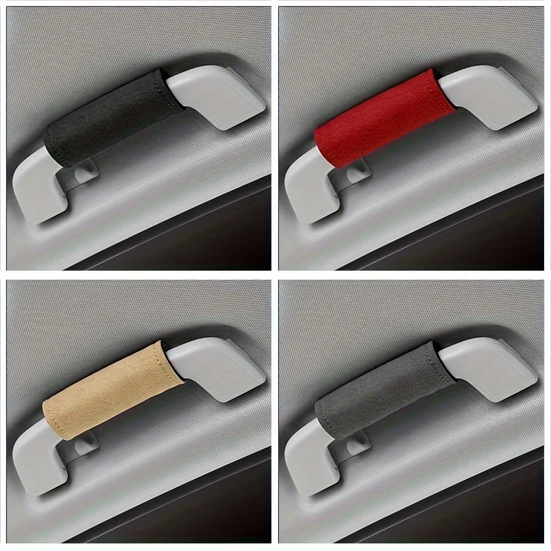 

1PCS Car short plush handle cover, car roof protection cover, door handle, anti slip decoration, car interior products
