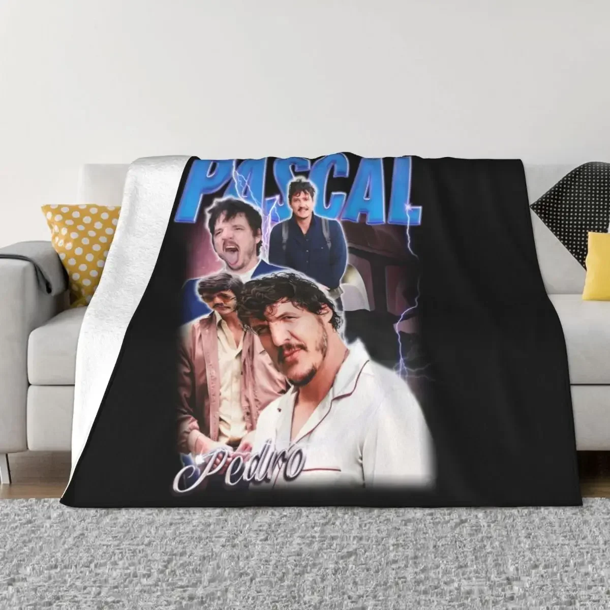 Pedro Pascal Throw Blanket Sofas warm winter Personalized Gift Decorative Throw christmas decoration Blankets