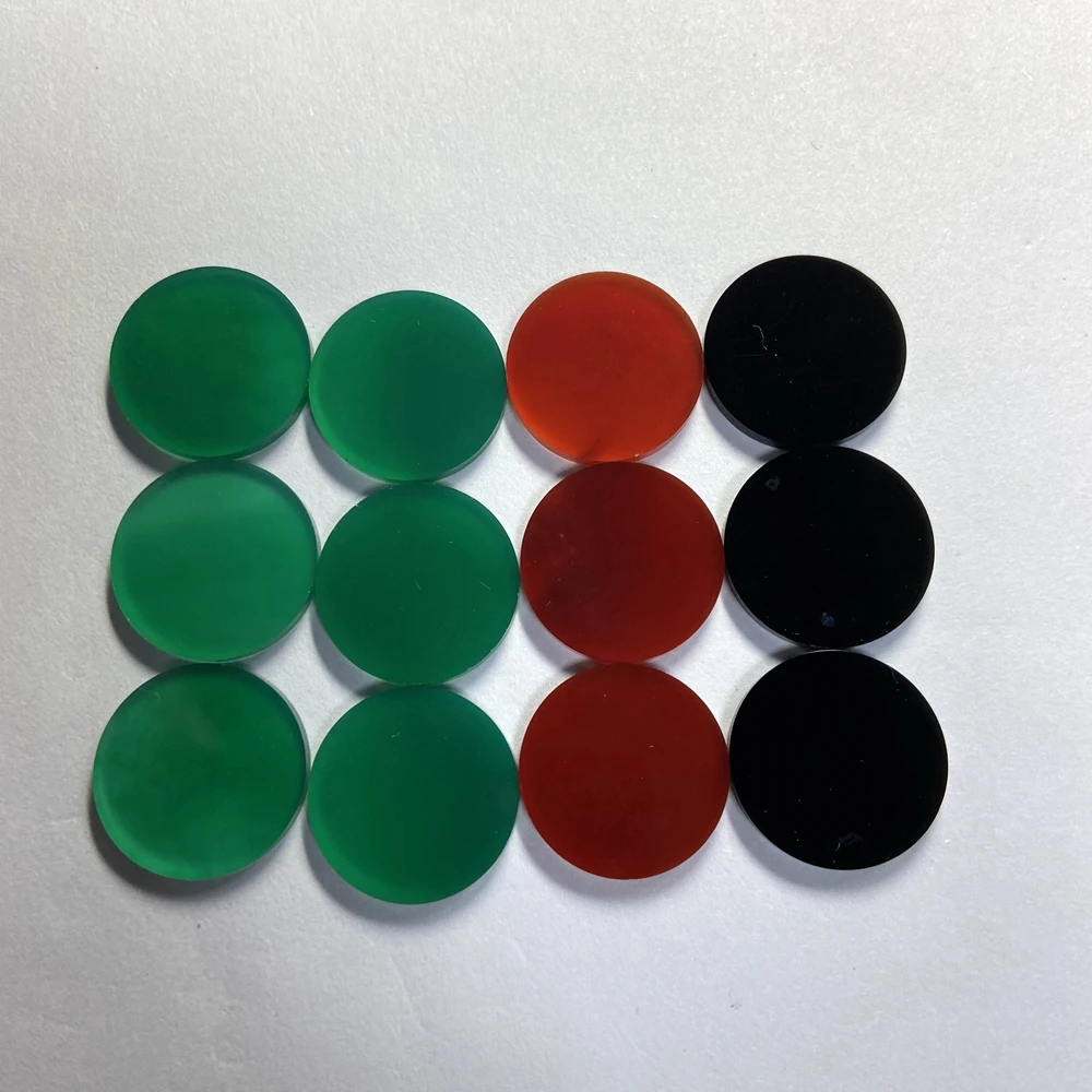 Round 6mm to 14mm Double Flat Green Red Black Onyx Good Polished Agate Gemstone