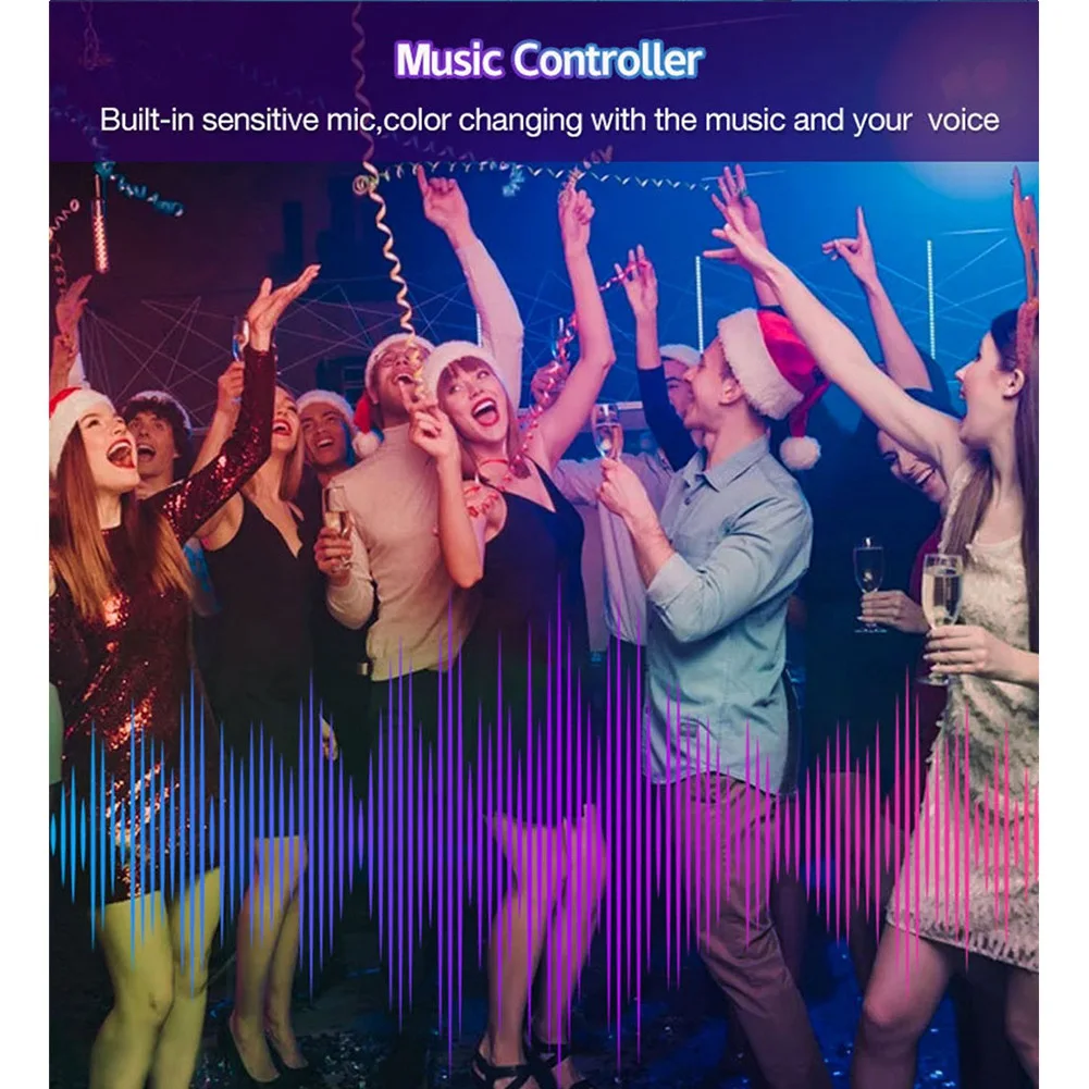 

Контроллер ABYN-Tuya Wi-Fi RGB для светодиодных лент 3528 2835 5050 RGB-контроллер с 24 клавишами дистанционного управления