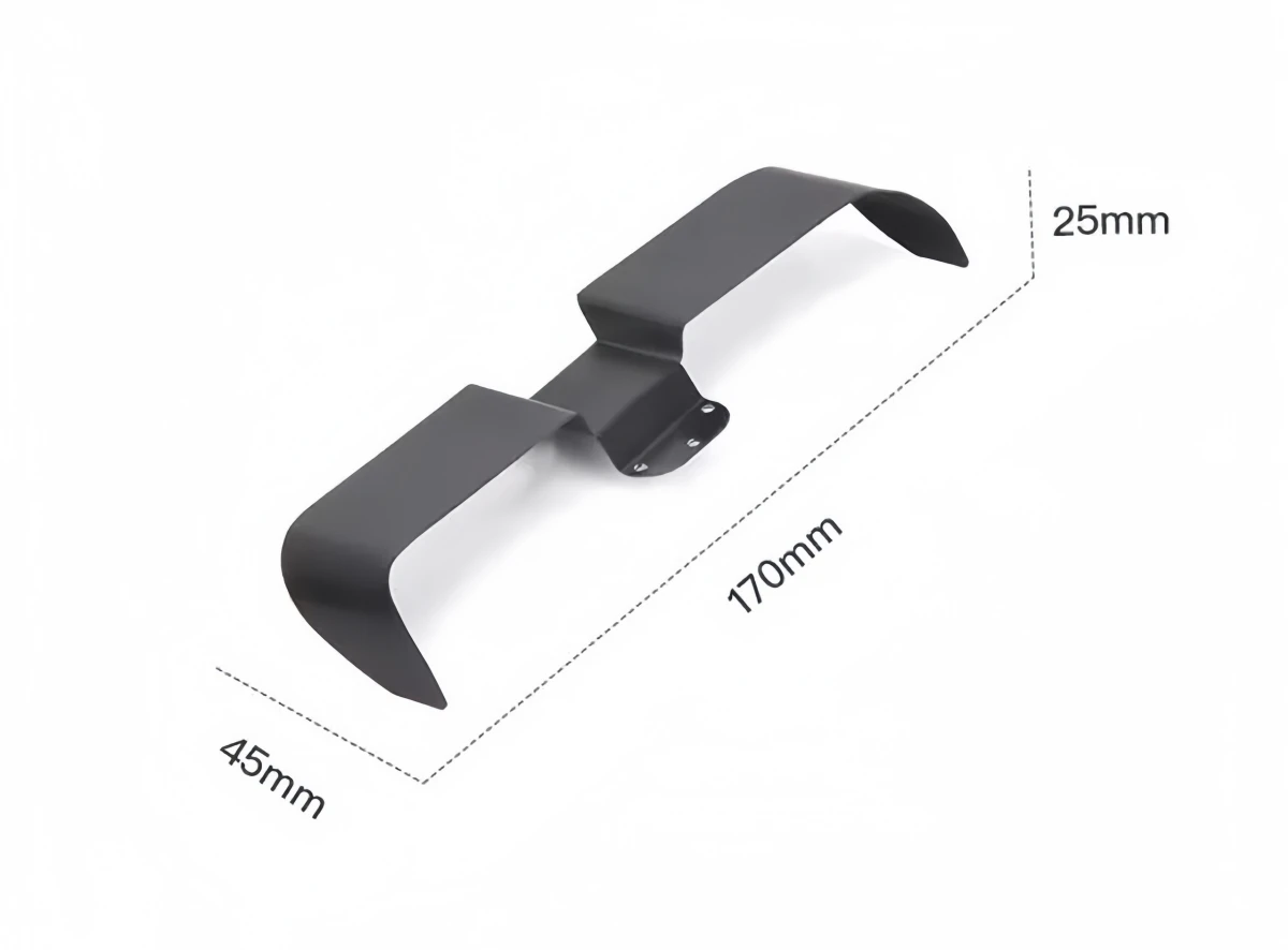 Metal Spoiler Wing For Traction Hobby KM Tank 300 1/8 RC Crawler Upgrade Parts