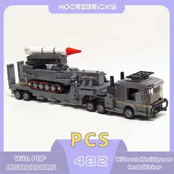MOC Transportation & Armored Missile Launchers Building Blocks Military Combat Equipment Model Assembly Bricks Toy Set Kids Gift