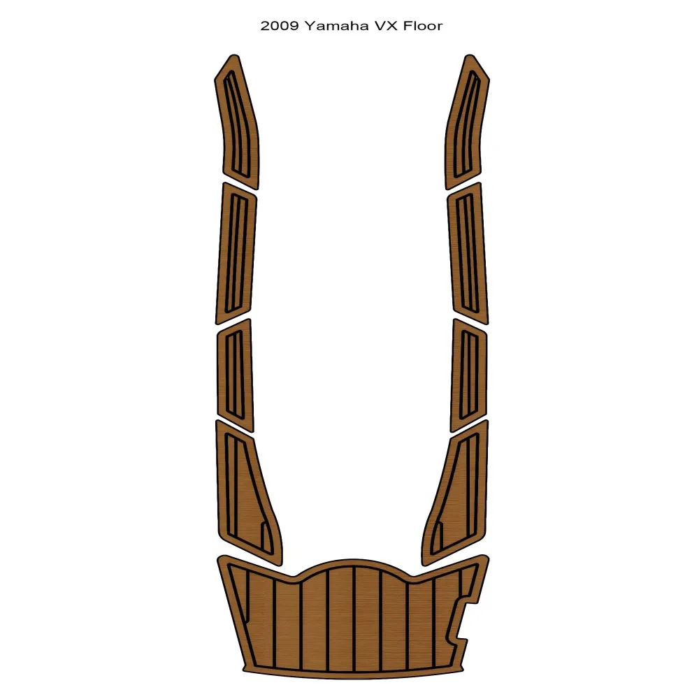 

2009 Ya-ma-ha VX Напольный коврик для лодки из пены EVA из искусственного тикового дерева, настильный коврик для пола Seadek MarineMat Gatorstep Style, самоклеящийся