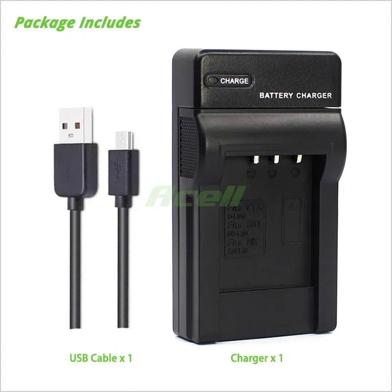 EN-EL19 USB Charger for Nikon COOLPIX W150 W100 A300 A100 S100 S6400 S32 S33 S3500 S3700 S5300 S6800 Camera Replace MH-66