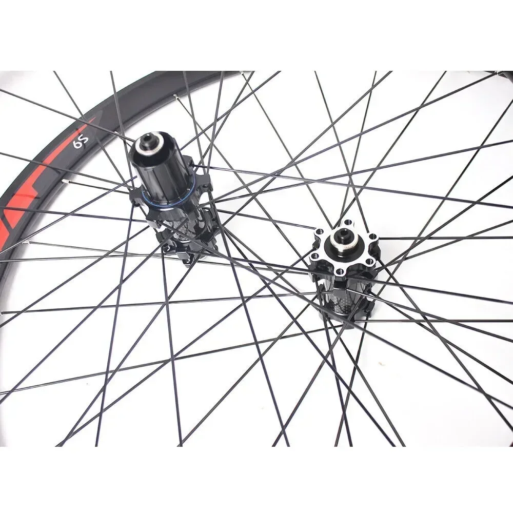 BUCKLOS Bicycle Wheels Set 700C Clincher Carbon Hub Road Racing Bike Wheelset Rim for Shimano HG 7-11S Front Rear Bike Wheels