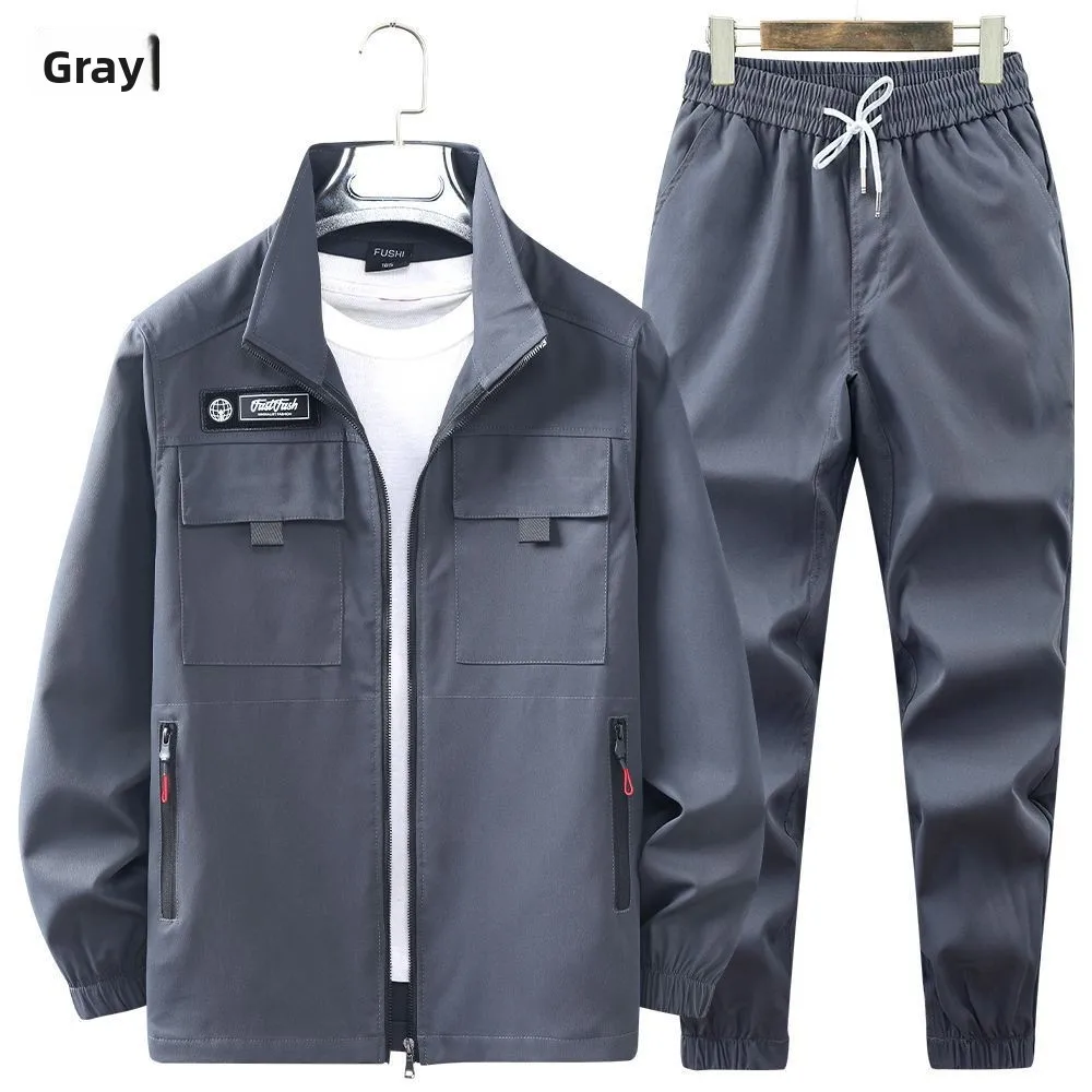 

Весенне-летний осенний камуфляжный комплект спецодежды, эластичный, износостойкий, грязеотталкивающий, для строительства и ремонта Auile