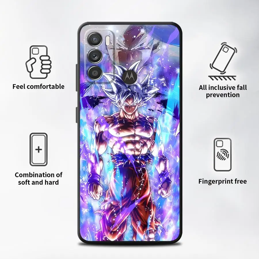 Phone Cover Case for Motorola Moto G51 G73 G50 G53 G30 Edge 20 Pro 30 Lite G52 G32 G71 G22 Edge40 G60s Dragon Ball Goku view 3
