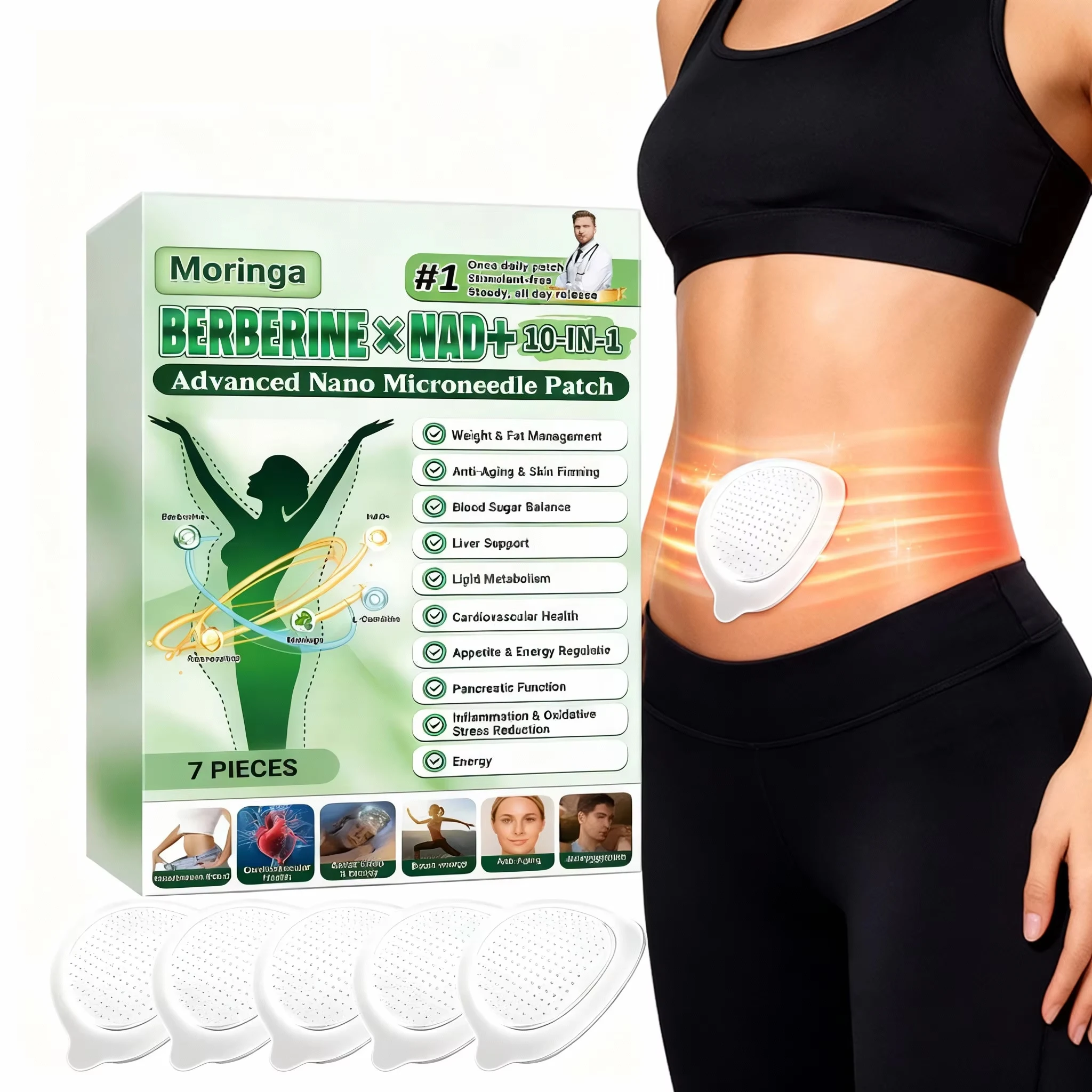 

Усовершенствованные нано-микронидл-патчи для кожи тела, ежедневное наружное применение, уходовые наклейки, дышащие, комфортные, с хорошей адгезией, толщина ≤0,3 мм