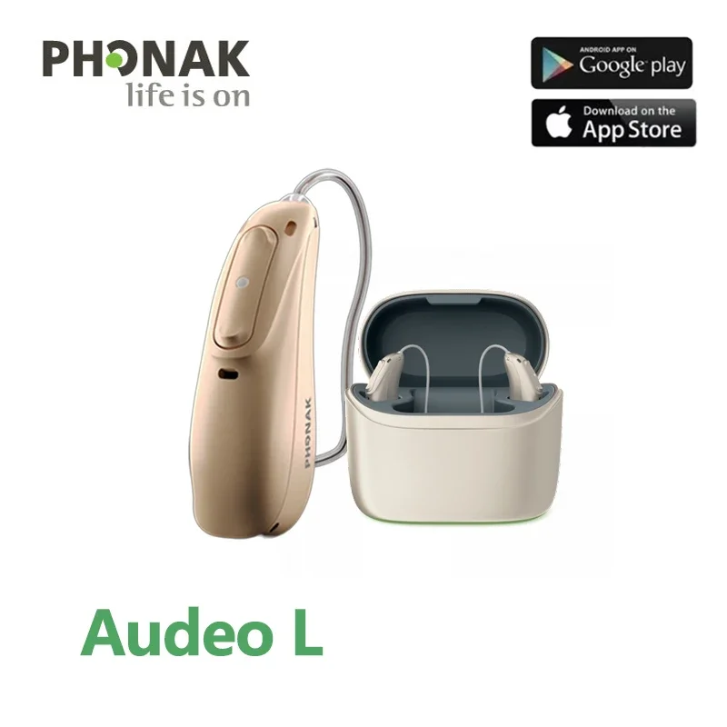 Phonak Audeo L-R Hearing Aids 20 Channels IP68 Waterprooof Computer Programmable Rechargeable  Dustproof Bluetooth for Deafness