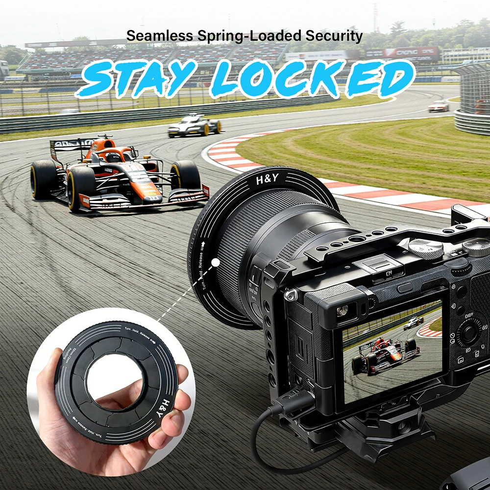 H&Y RevoRing 카메라 액세서리 렌즈 필터 스텝 업 링 가변 어댑터 링 37-49mm 46-62mm 52-72mm 67-82mm 82-95mm