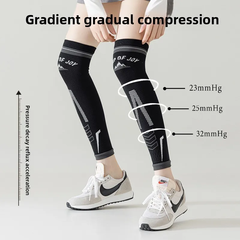 New Pressure Socks Women's Sports Fitness Leg Socks Knee Leg Cover Professional Running Jump Rope Riding Yoga Knee Socks. - view 3