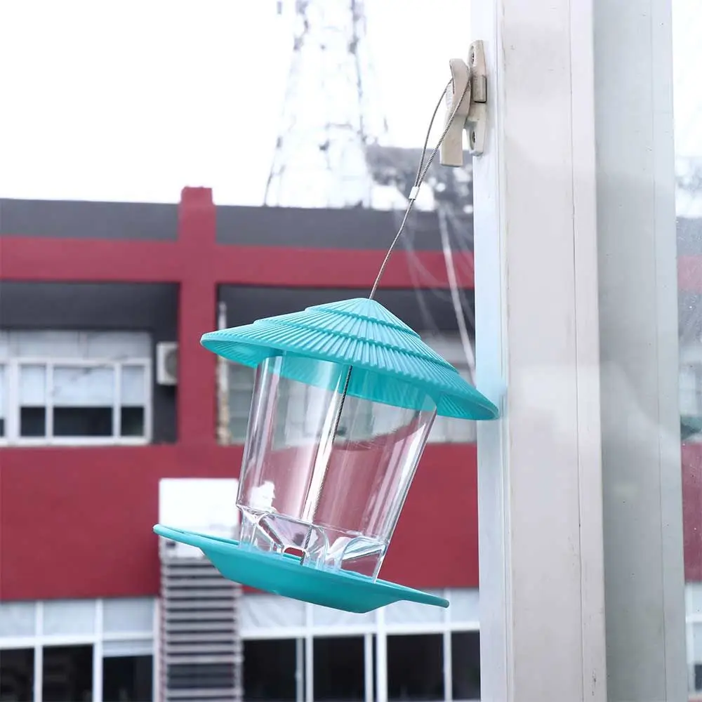 

With Hang Rope Hanging Outdoor Feed Station Garden For Pet Bird Supplies Feeding Tool Food Container Bird Feeder