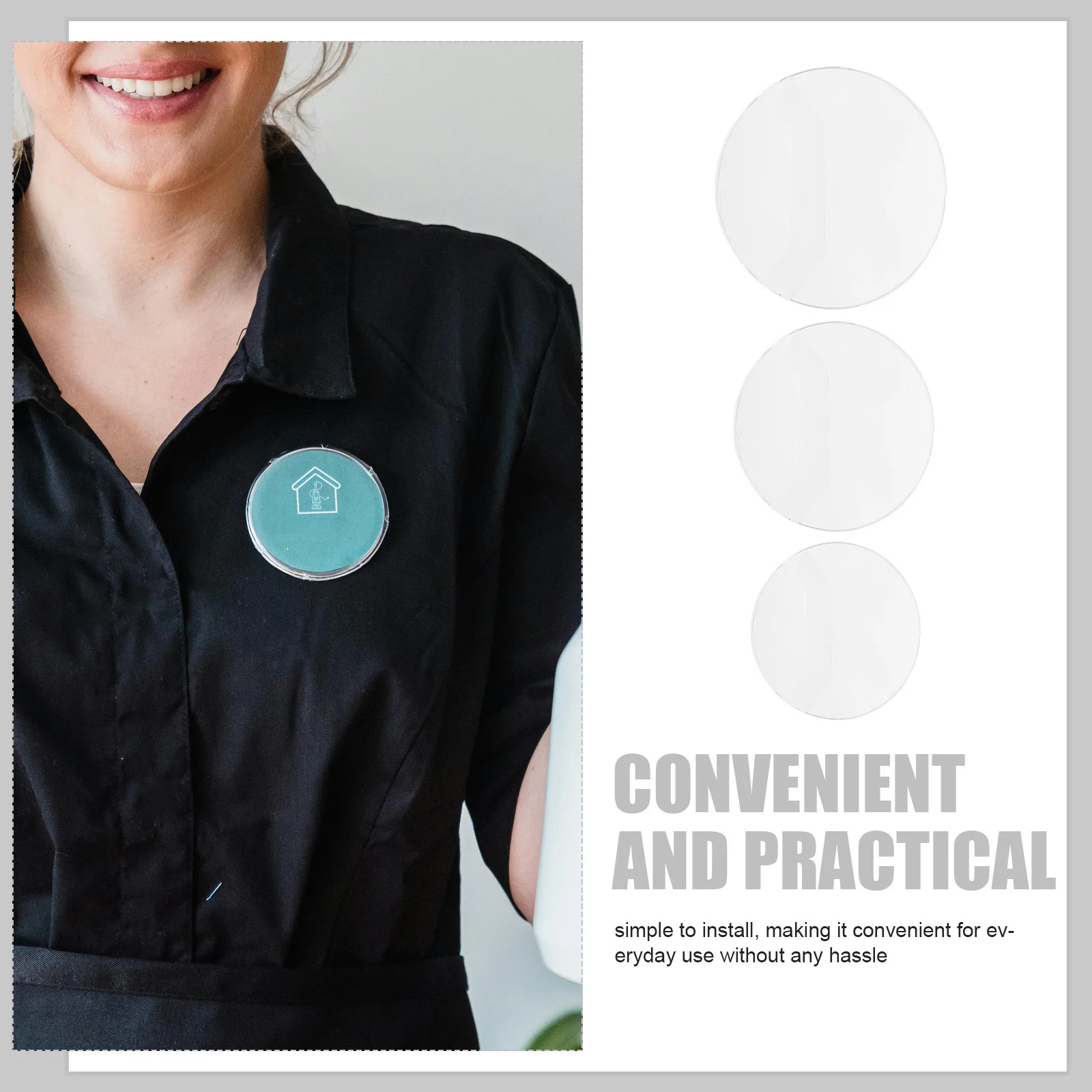 60 Stuks Badge Beschermende Transparante Mouwen Zware Schokbestendige Doorzichtige Plastic Houders voor Emaille Pins Id-kaarten Knop Opslag