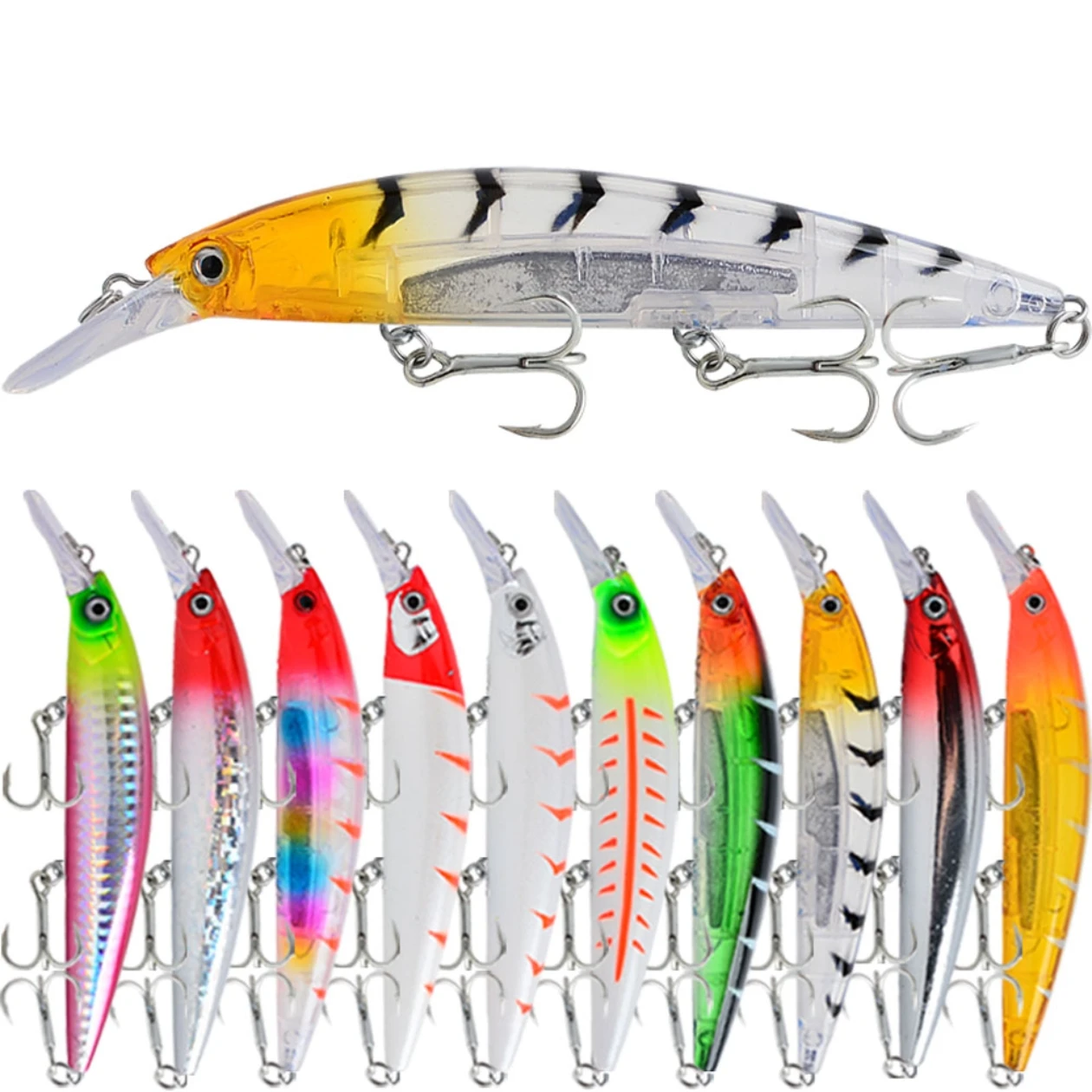 Fishing Equipment Kit - Zestaw 10 sztuk przynęt wędkarskich typu