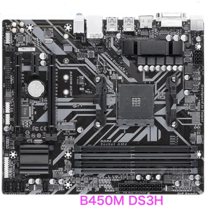 

Подходит для материнской платы Gigabyte B450M DS3H 64 ГБ DDR4 B450M-DS3H, материнская плата, 100% протестирована, полностью работает, бесплатная доставка