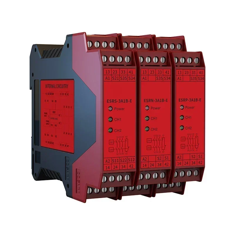 

ESR safety relay module PLe / Type 4 2 normally open 1 normally closed /3 normally open 1 normal close output