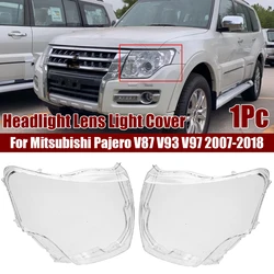 Left/Right Front Headlamp Lens Cover For Mitsubishi Pajero V87 V93 V97 2007-2018 Transparent Lampshade Clear Headlight Cover