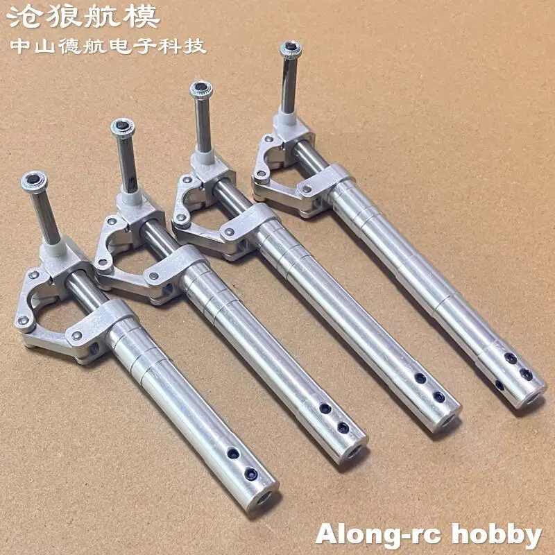 Une paire de train d'atterrissage à amortissement arrière renforcé, 110 120 130 140mm, adapté au modèle d'avion RC 5-10kg, pièce de rechange pour avion JET EDF