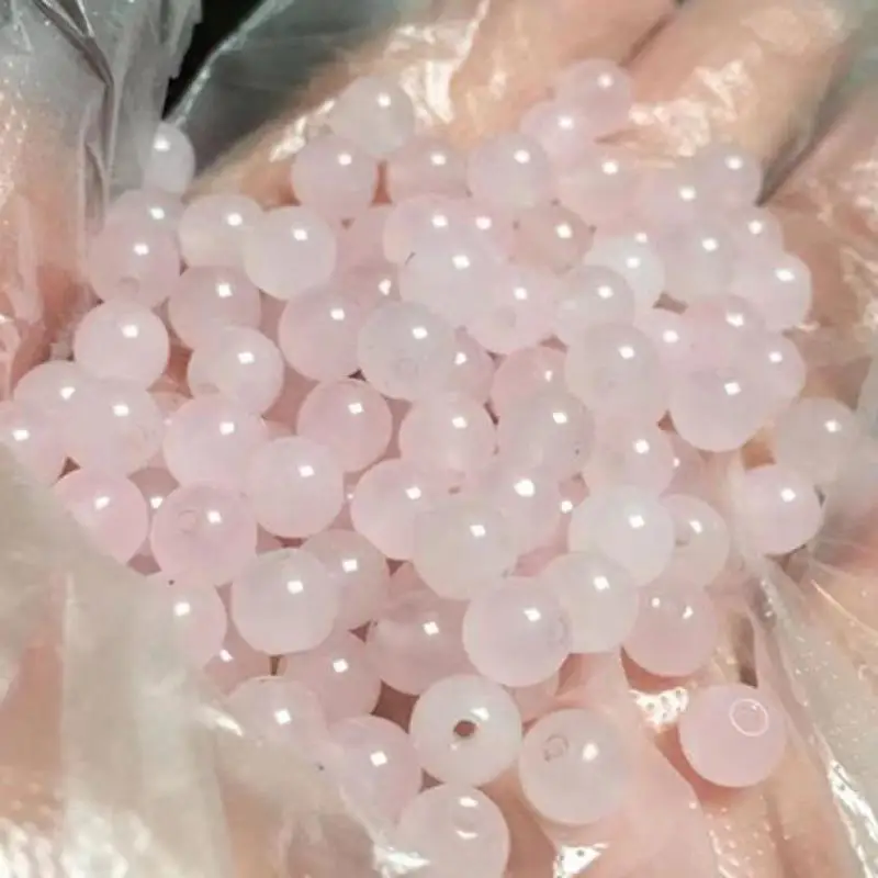 6mm Genuine Myanmar Jadeite Pink Jade Round Beads For Jewelry Making Diy String Bracelet Beaded Necklace Charms Accessories