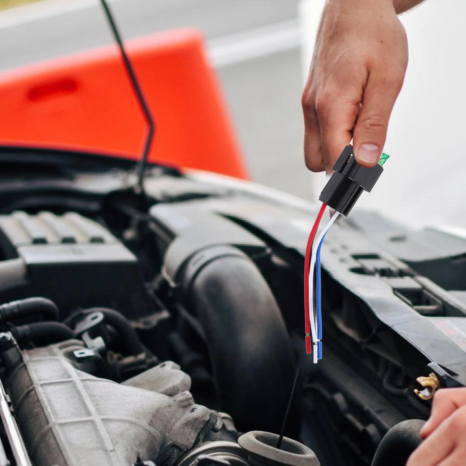 السيارات 30A فيوز المدمج في قاعدة لأنظمة تكييف الهواء مروحة المحرك كاتب العالمي التتابع عدة مرحل السيارة #3