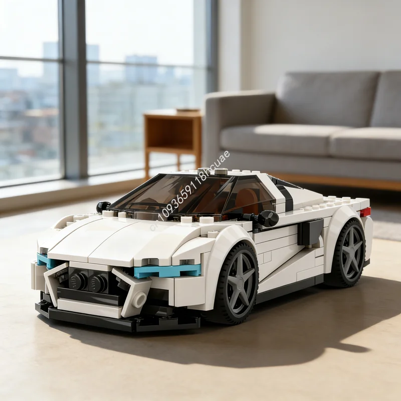

268 деталей MOC Audiee Coupé GT RWD City Champions, конструктор, модель, игрушка, подарок на Рождество, сборка, архитектура, DIY, креативная идея