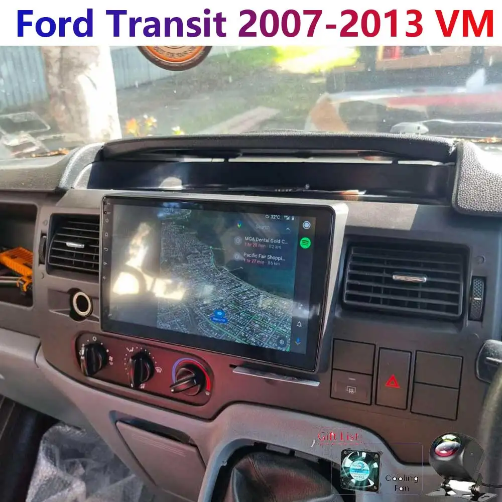 For Ford Transit 2007-2013 4-64GB Wireless Carplay Android Auto Android 13 Car Stereo Radio GPS Wifi