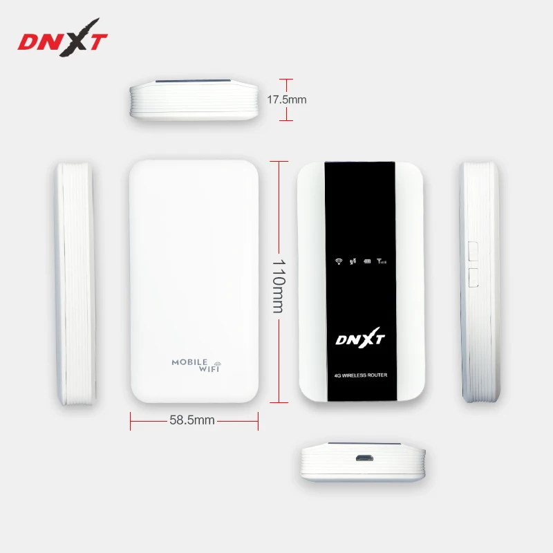 Imagem -05 - Lte Bolso Hotspot Dongle Led Mobile Wifi Router 3000mah Bateria M10-e Modem Mifi sem Fio Nova Chegada Dnxt4g