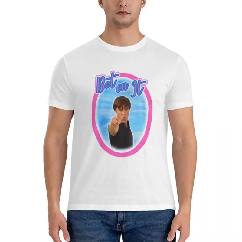 Troy Bolton Says Bet On It High School Musical Zac Efron Fan Art Classic T-Shirt graphics t shirt summer t-shirt