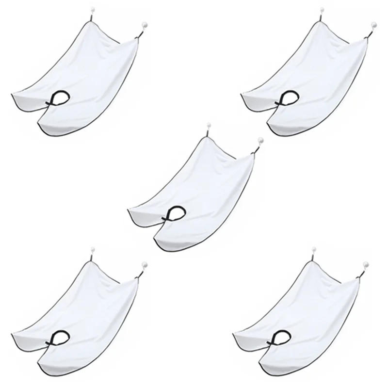 A20M Men Beard Shaving Apron Facial Shaving Adult Bib Shaving Cloth Cleaning Barber Cleaning Gift
