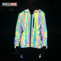 WOSAWE chaqueta de motocicleta hombre invierno Arco Iris reflectante cortavientos hombres a prueba de viento impermeable chaqueta de ciclismo hombres mujeres primavera otoño