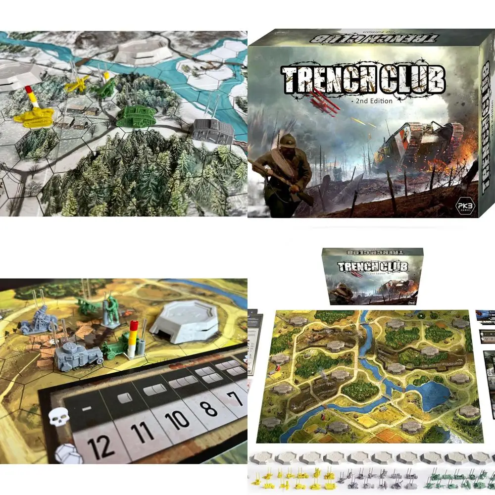 

World War I Trench Tactics: 14+ Strategy Board Game for 1-4 Players, 2+ Hours Playtime