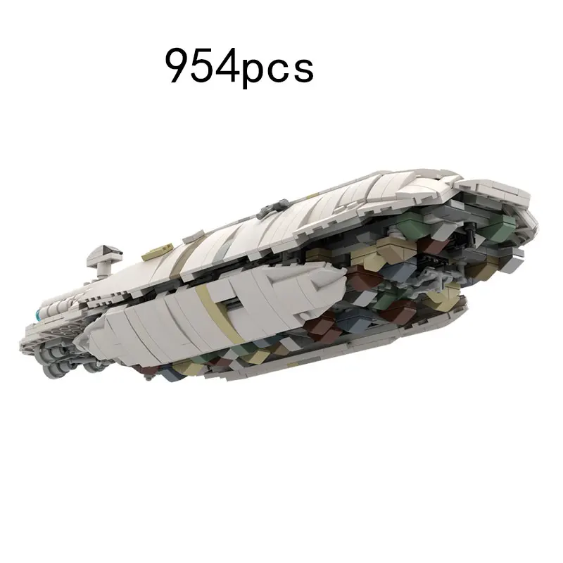 

MOC Transport Ship 954pcs Small Particle Assembly Building Block Toy Gift Boy Collectible Model Set