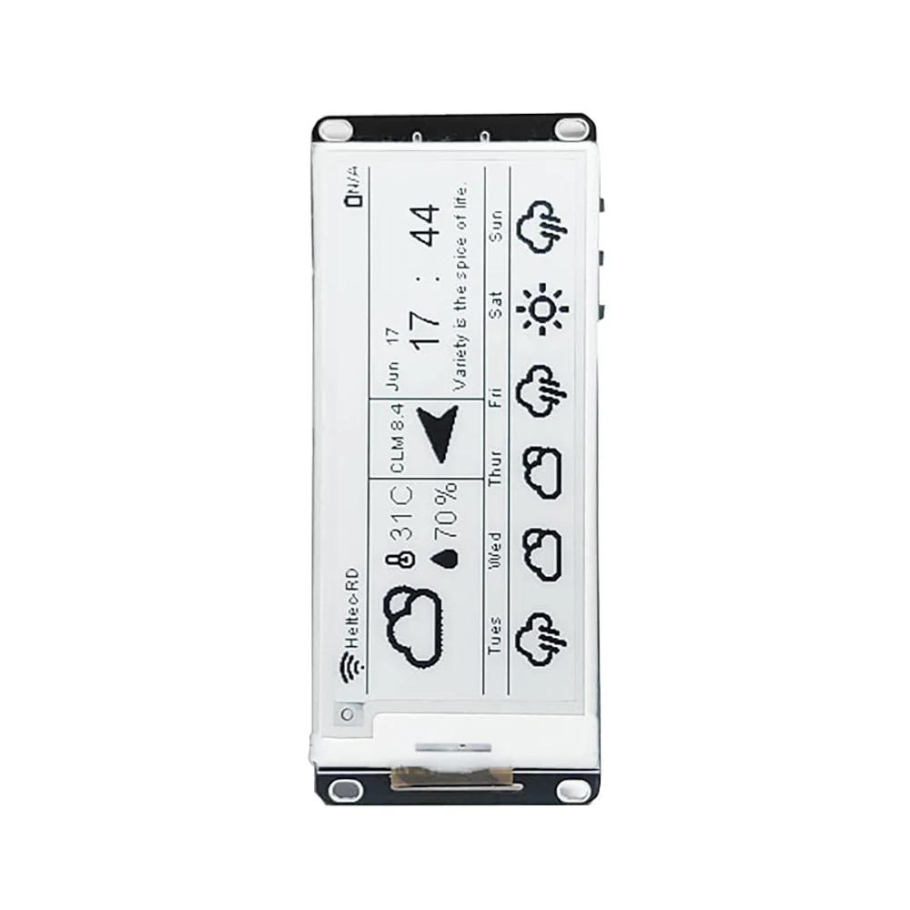 Heltec Meshtastic E290 ESP32 SX1262 LoRa Devboard Kit com display E-Ink de 2,90 polegadas BLE WiFi Tipo-C USB compatível com Arduino