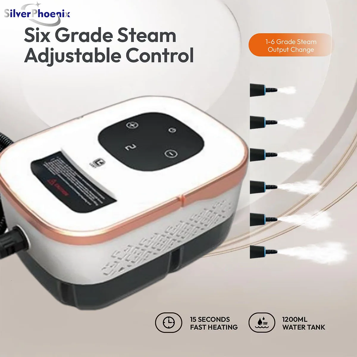 Steam Cleaner 1500W High Temperature Pressurized Steam Cleaning Machine for Air Conditioning Hood Car Cleaner Home Appliance