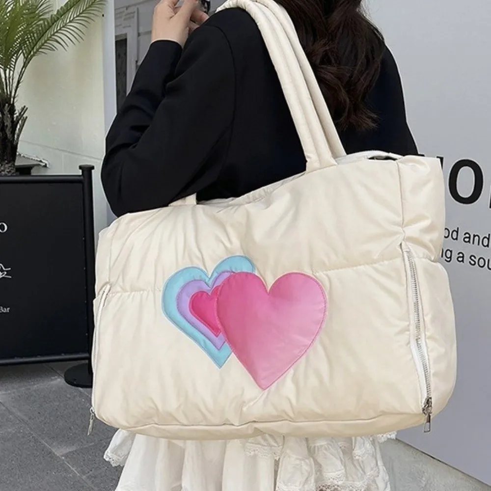 

Stylish Exquisite Puffer Tote Bag Soft Comfortable Padded Handbag Large Capacity Shopping Bag Office