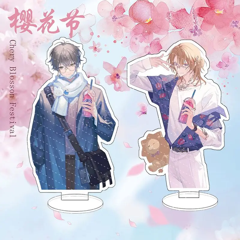 Nijisanji  Vox Ike Shu Cosplay Anime Acrylic Stand Figure Standing Model Desktop Plate Stand Ornaments Accessories