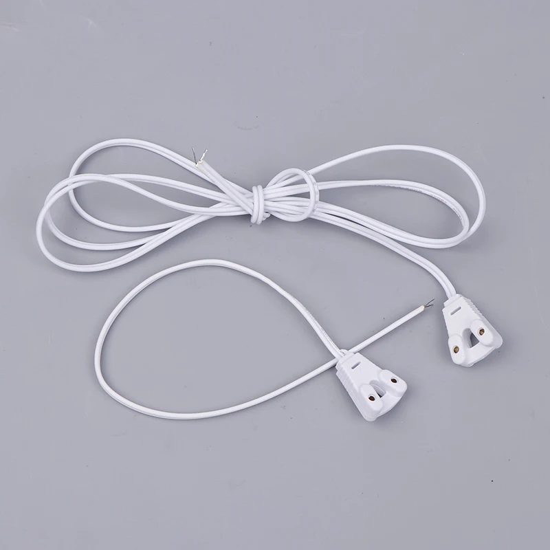 10PCS White T8 Lamp Holder T8 Lights Base Wire Light Box Line Lamps Socket Cable Holder For T8 Fluorescent Tube Use