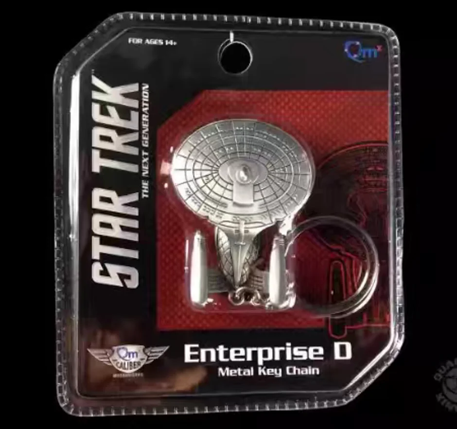 Llavero Star Trek Enterprise D, insignia magnética de comunicación de la próxima generación, pin metálico, figuras de juguete.