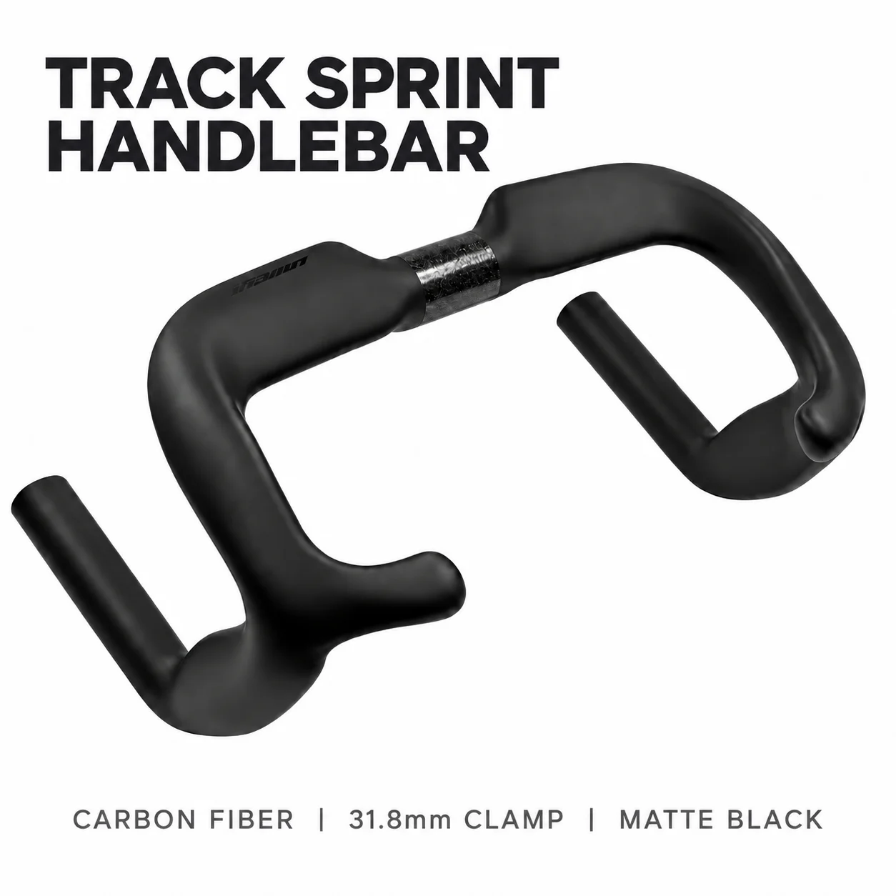 ULLICYC Carbon Fiber Track Cycling Handlebar Sprint Match TT Bike Handlebar Fixed,31.8mm,For Velodrome Track, Bike Accessories