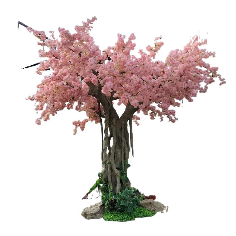 interior decoration  flower  wedding new year wish tree  Large simulated cherry blossom tree fiberglass fake tree