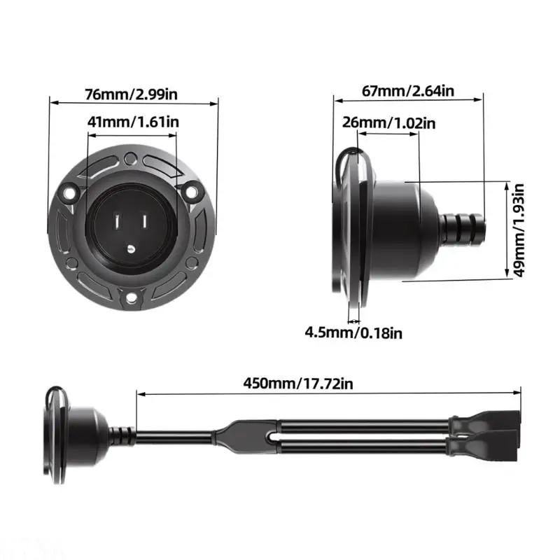 G7NA 12AWG Hochleistungs-Netzkabel mit wasserdichtem Stecker, 125 V, 20 A, NEMA6, einfach zu verwenden für Camping-Anhänger – Detail 6