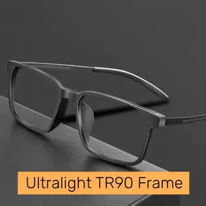Lunettes de lecture en titane pur de haute qualité pour hommes Anti lumière bleue Presbytie avec diopter+1,0 à +4,0 10 meilleures ventes en titane pur - No 2