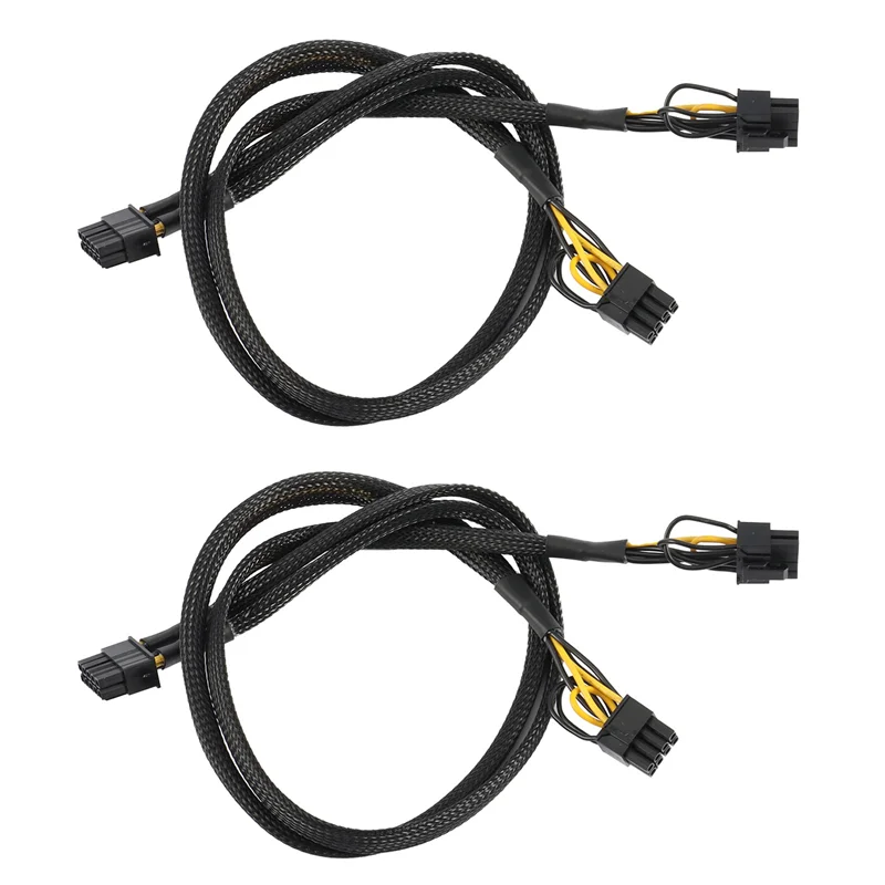 2X 10 Pin To Dual PCI-E 8 Pin(6+2) Graphics Card Power Supply Cable For HP Proliant DL380 G6 G7 Server Motherboard 60Cm