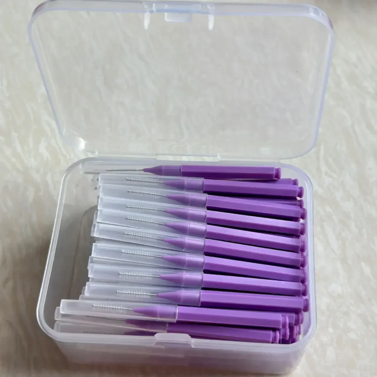 80/160 stks/doos I-type push pull interdentale rager 0.6-1.5Mm Reiniging Tussen Tanden Mondverzorging Orthodontische I Vorm Tand Floss
