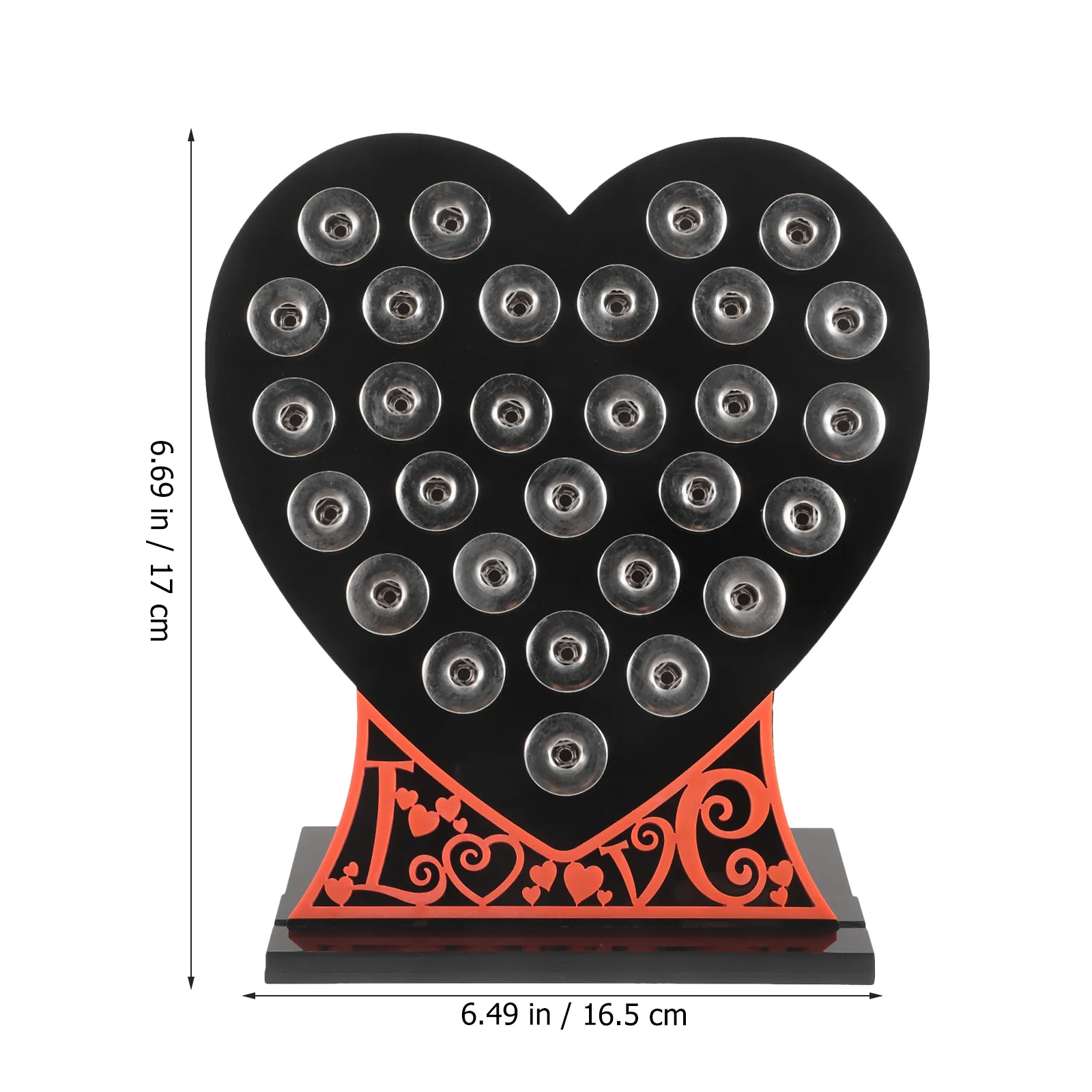 Button Display Stand Metal Jewelry Organizer Rack Stable Base Long Lasting Texture for Craft Displays Retail Shops